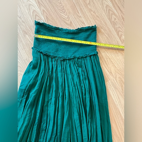 NWT Free People off shoulder jumpsuit / romper Green XS - Picture 7 of 10